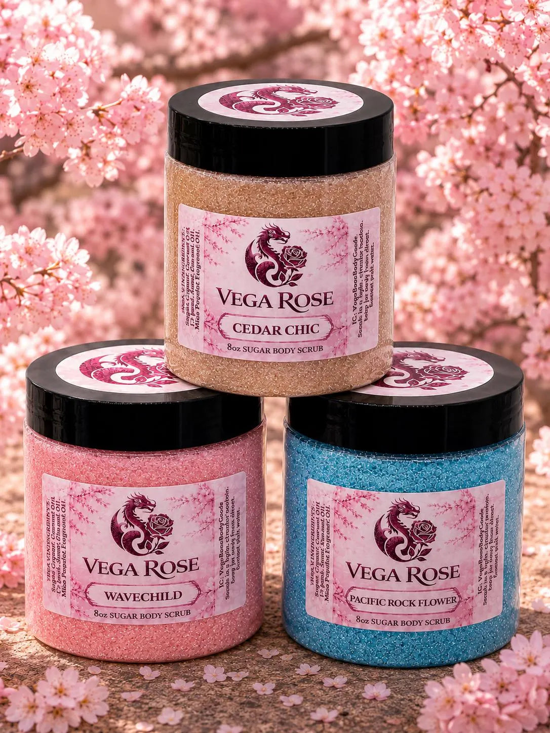 8oz Sugar Body Scrubs | Designer & Niche | Potent Non-Sticky Non-Greasy